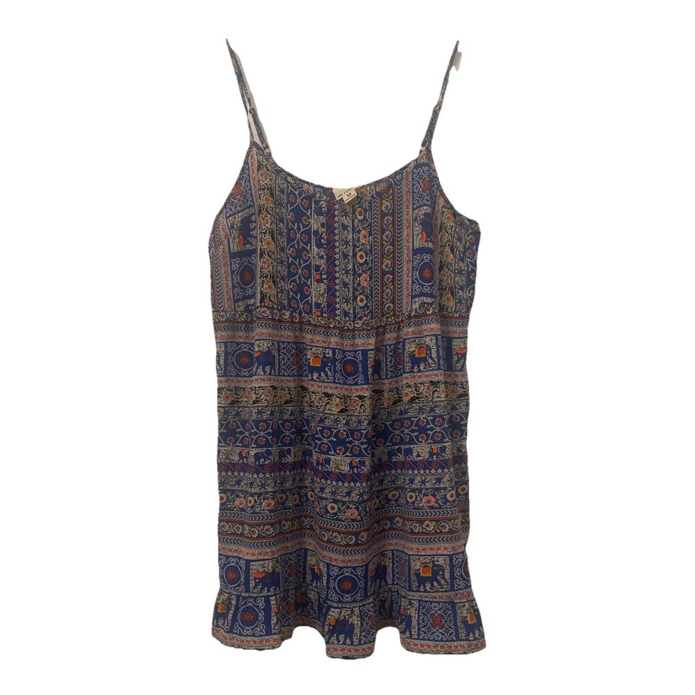 One Clothing Dress M Medium Sz 4 6  Beach Coverup Summer Dress Resort Elephants